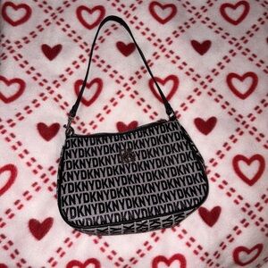 DKNY Monogram Black and White Shoulder Bag